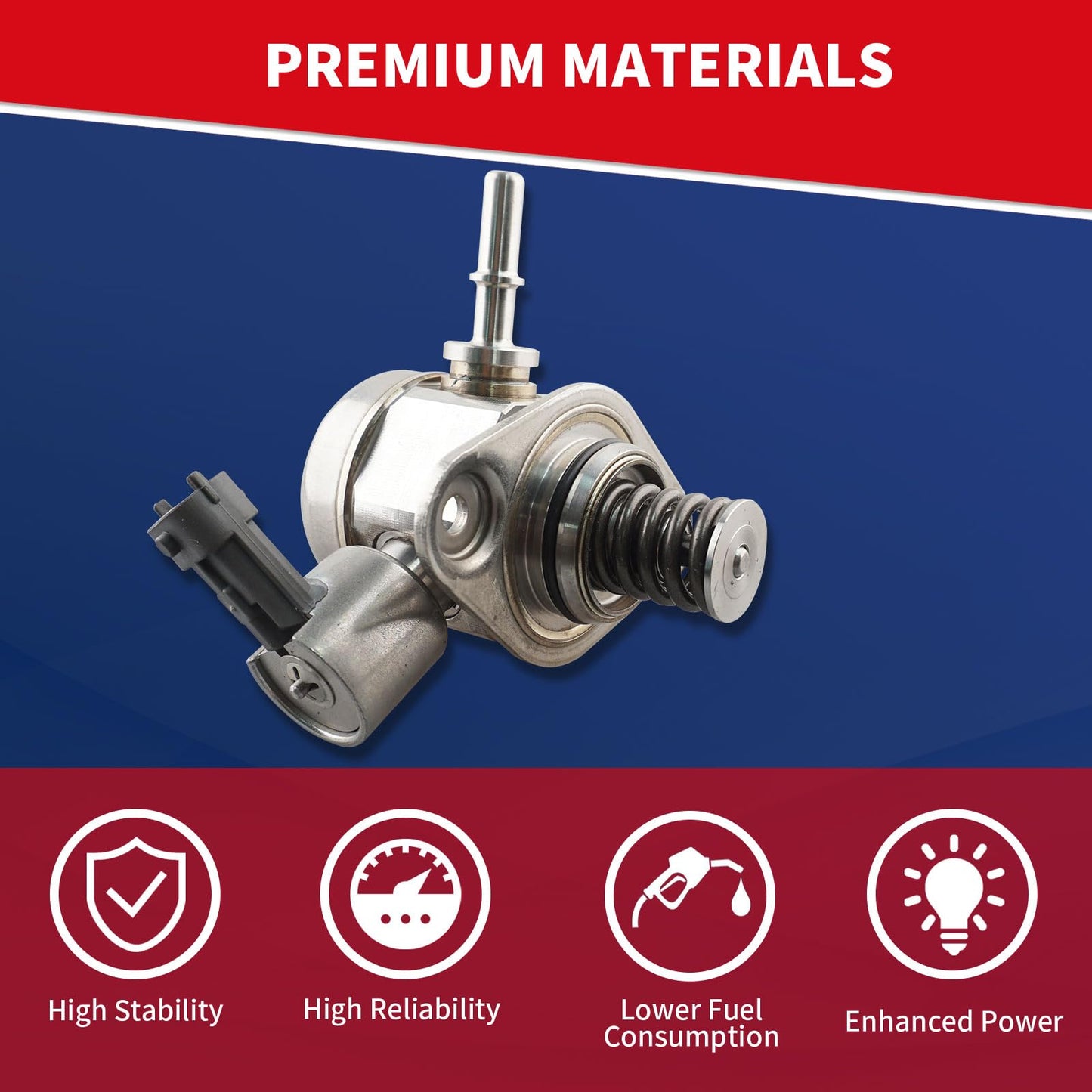 DrCax High Pressure Fuel Pump 35320-2E100 Compatible with Kia FORTE SOUL Hyundai TUCSON ELANTRA 1.8L 2.0L L4 Replace HM10052 353202E100 GDP412 M73135