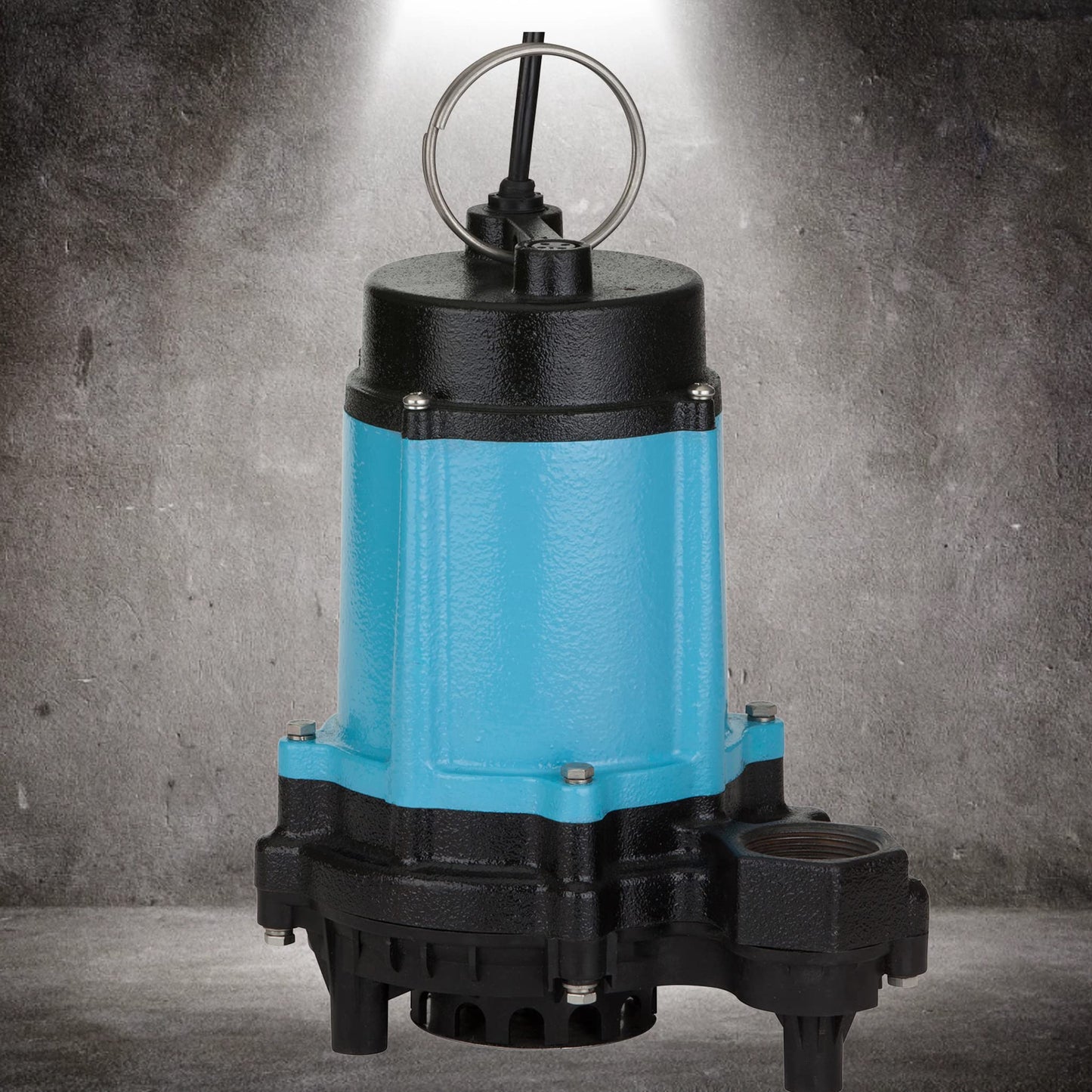 Little Giant 10EC-CIM 115-Volt, 1/2 HP, 4020 GPH Manual Cast Iron Sump/Effluent/Emergency Pump with Polypropylene base (no switch), 20-ft. cord, Blue, 510800