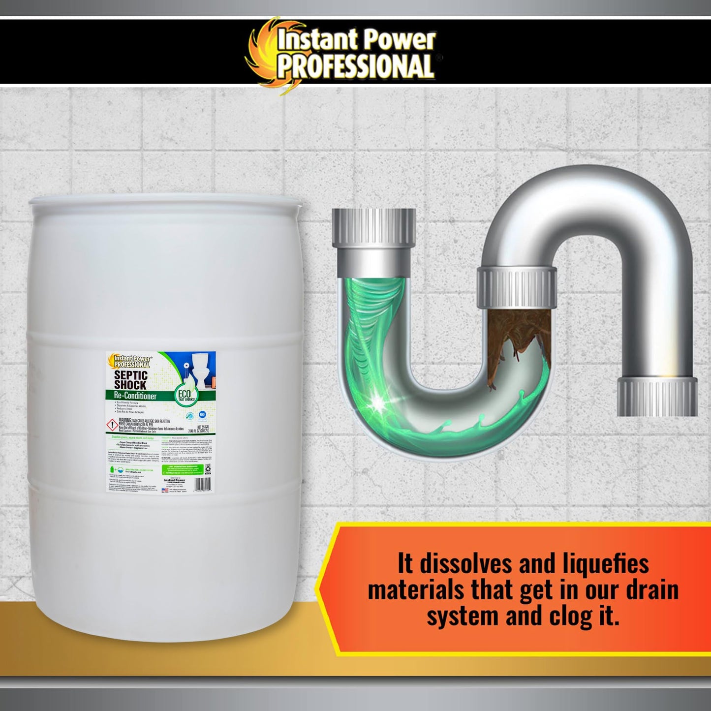 Instant Power Professional Septic Shock, 6400 Fl Ounce