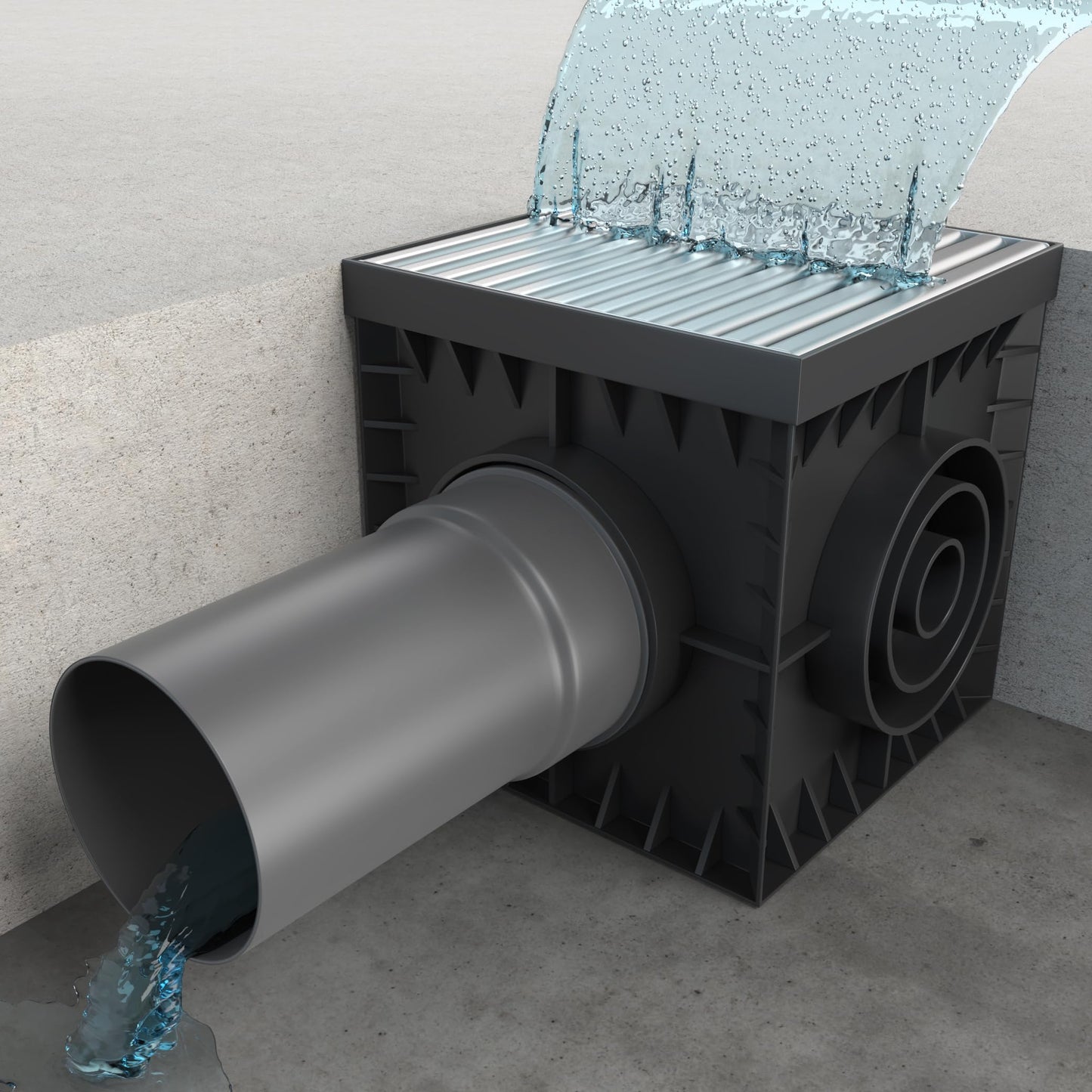 Vodaland - 12x12 Catch Basin Stainless Steel ADA/Heel Proof Grating Package with Debris Basket Included!