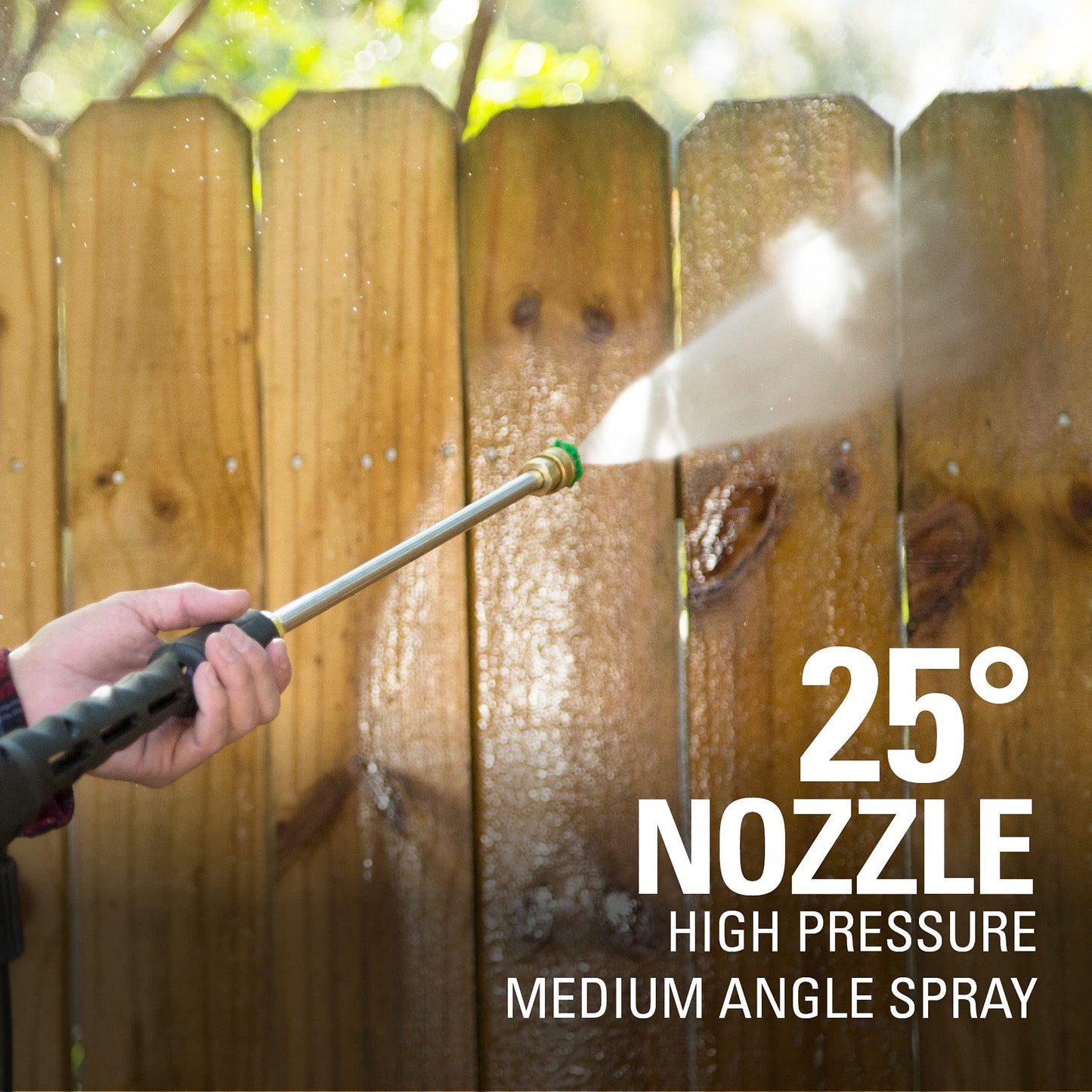 Greenworks 2000 PSI (1.2 GPM) Electric Pressure Washer, Steel Wand, On-Board Soap Tank (25°, 40°, Soap, and Turbo Nozzle)