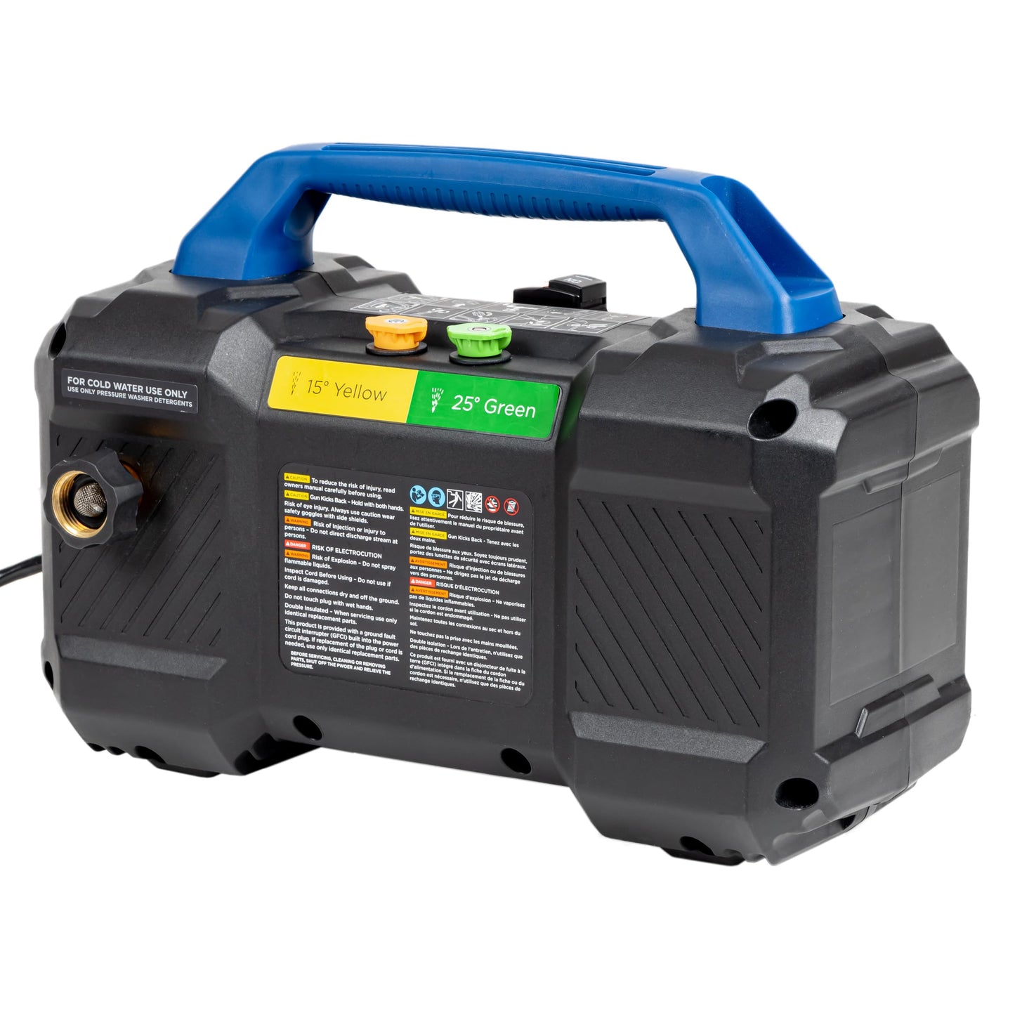 Westinghouse ePX3100v Electric Pressure Washer, 2100 Max PSI 1.76 Max GPM, Built-in Carry Handle, Detachable Foam Cannon, Pro-Style Steel Wand, 3-Nozzle Set, for Cars/Fences/Driveways/Home/Patios