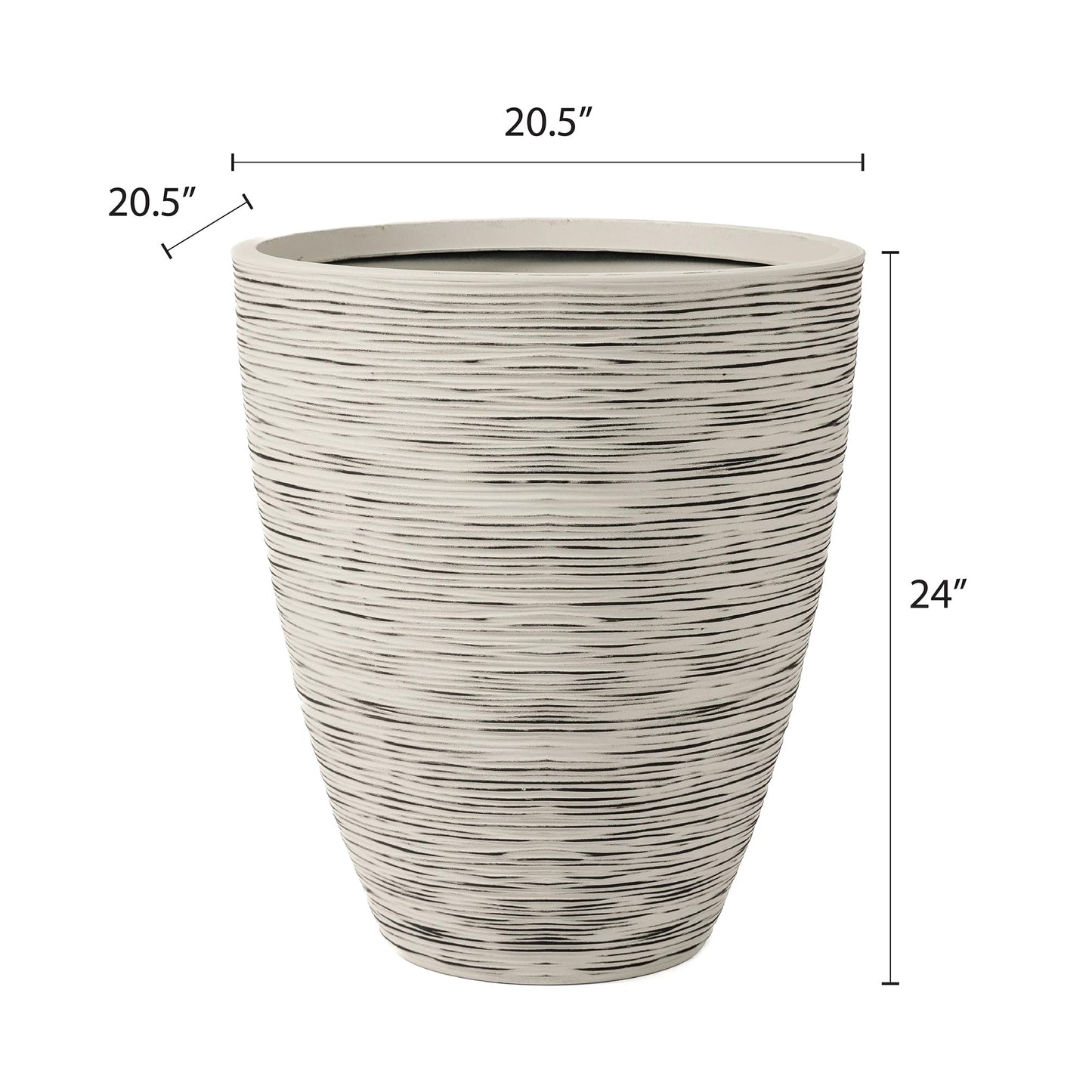 Newport 50‑Gallon Flat‑Back Rain Barrel with Stand & Planter Bundle – Slate | Removable Lid, UV-Stabilized Outdoor Water Storage