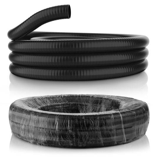 Alpine Corporation 50' Flexible PVC Water Pump Hose with 2-Inch Diameter for S-40 Fittings
