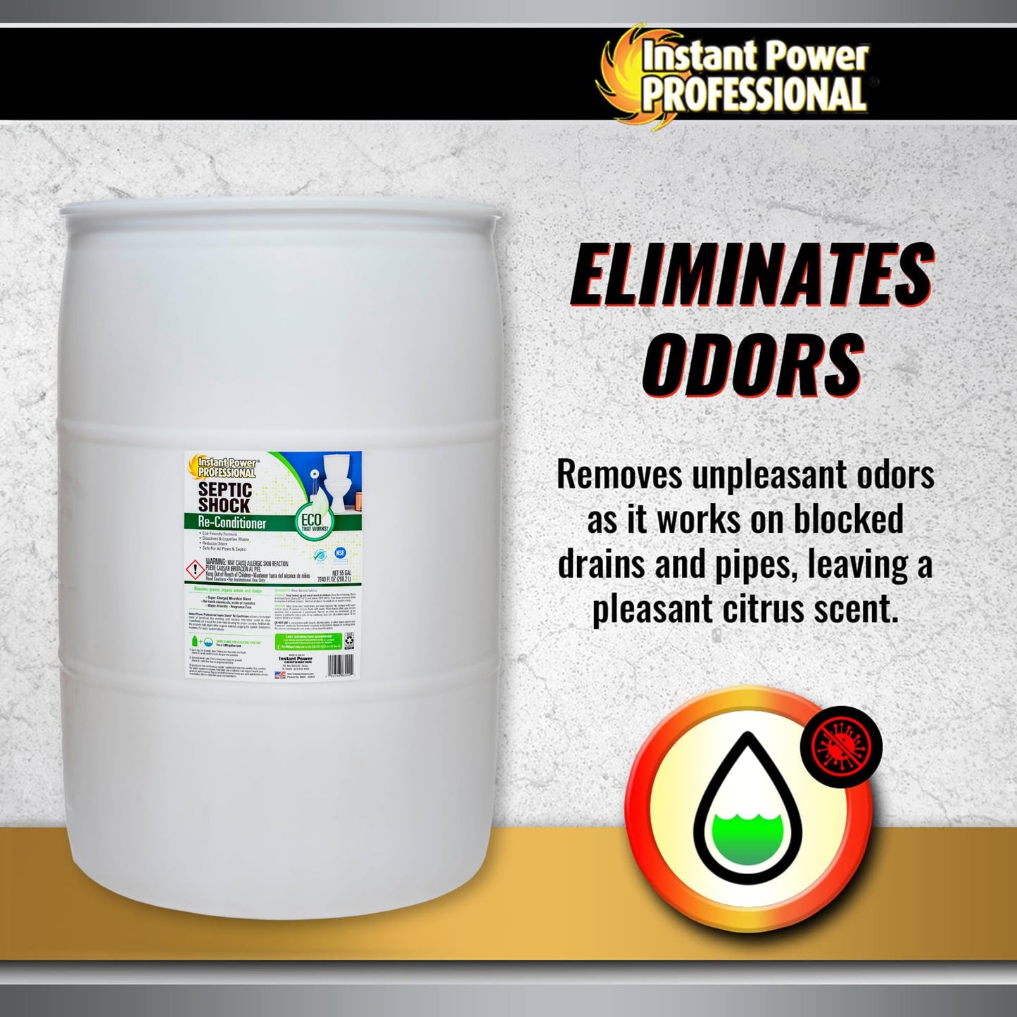 Instant Power Professional Septic Shock, 6400 Fl Ounce