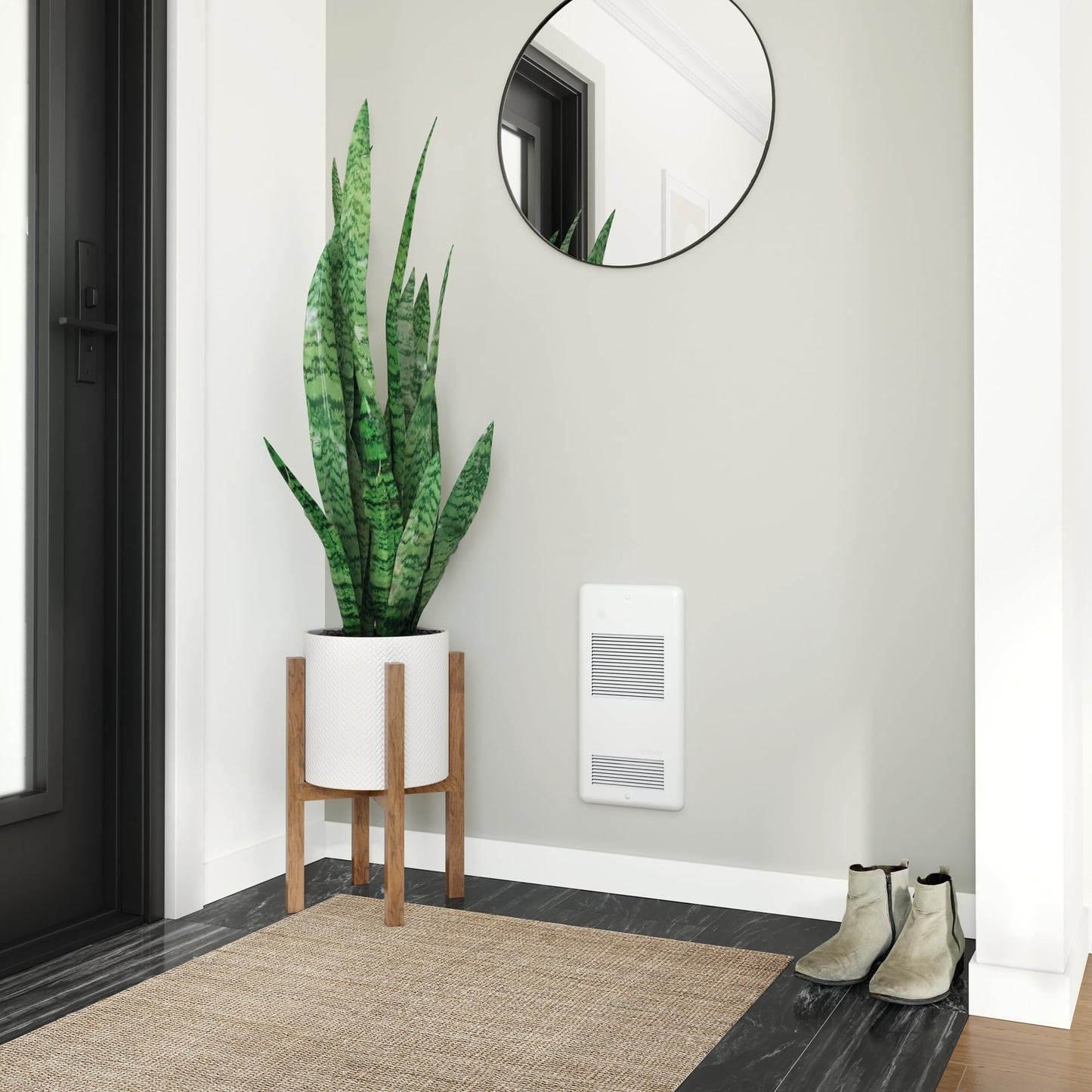 Stelpro Pulsair Electric Wall Fan Heater – 1500W or 1125W / 240V (750W or 563W / 208V) - Ultra-Quiet Nichrome Element Heater – Heats Quickly – No Built-In Thermostat (ARWF1502W) – White