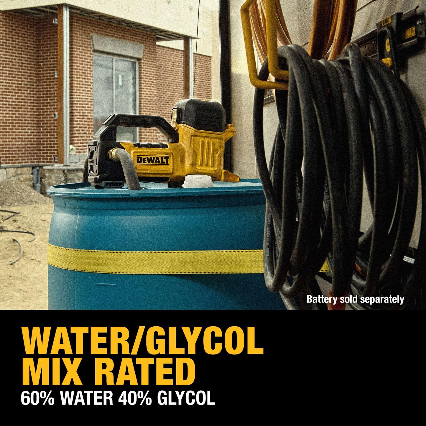 DEWALT 20V MAX Transfer Pump, 10 GPM, Powerful and Lightweight, Profesional Grade Versatility, Bare Tool Only (DCE050B)
