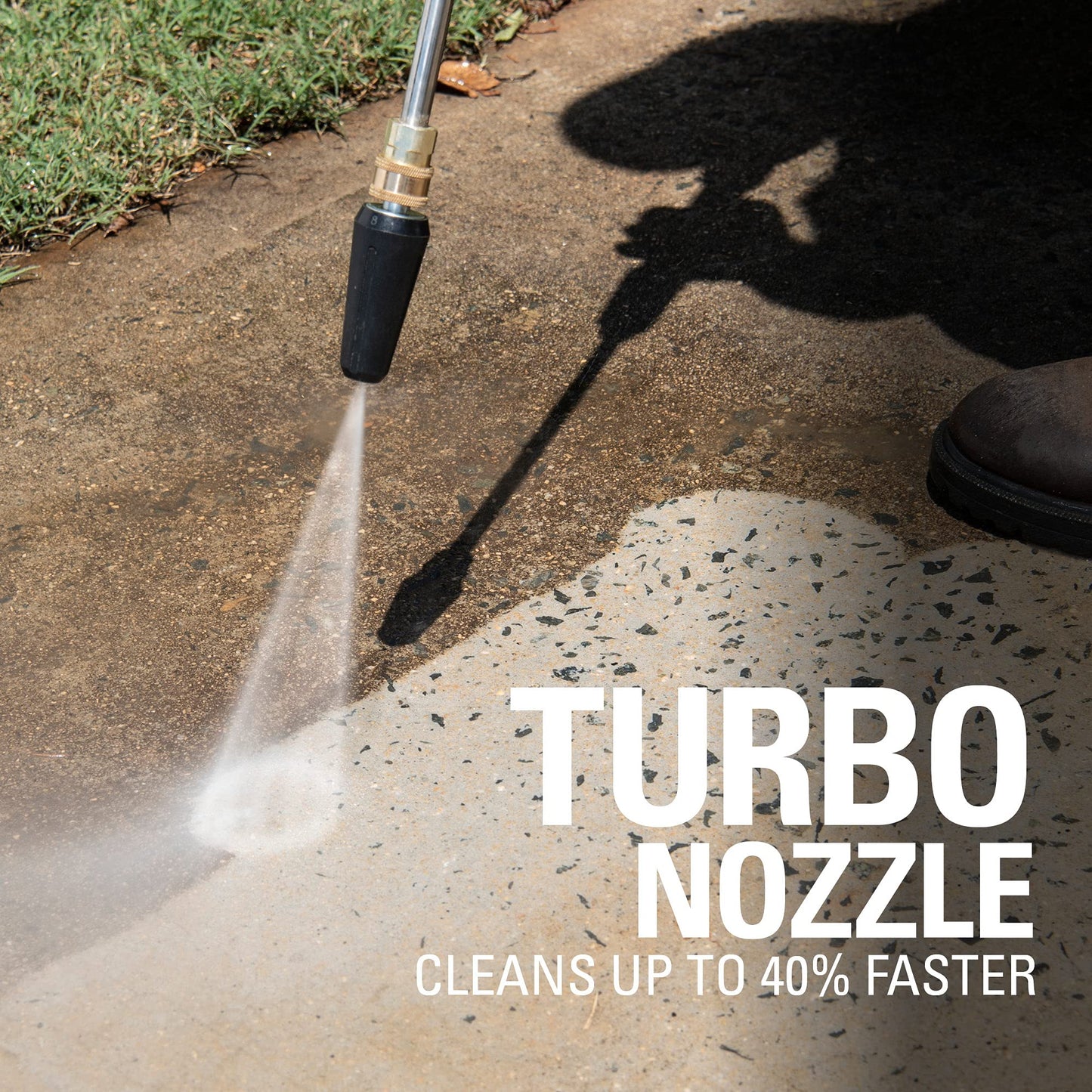 Greenworks 2000 PSI (1.2 GPM) Electric Pressure Washer, Steel Wand, On-Board Soap Tank (25°, 40°, Soap, and Turbo Nozzle)