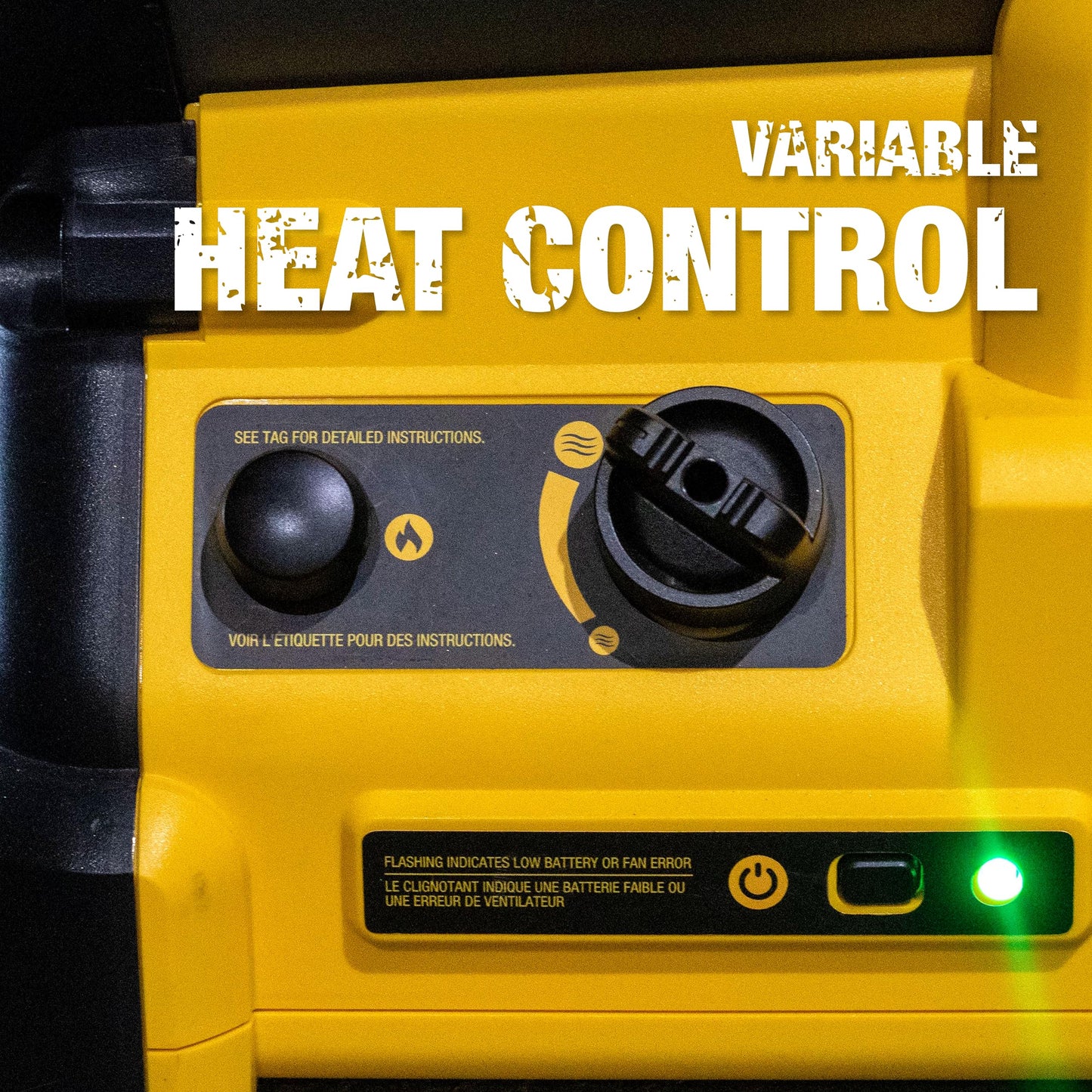 DEWALT 70000-BTU Outdoor Portable Forced Air Propane Heater - New Model DXH70CSFAVX