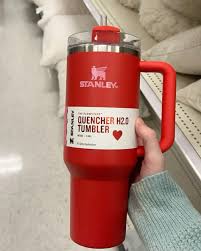 Red Stanley Quencher H2.0 40oz Stainless Steel Vacuum Insulated Tumbler with Handle & Straw